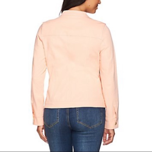 NEW Isaac Mizrahi Live! 24/7 Colored Denim Zip Front Jacket - Picture 3 of 10